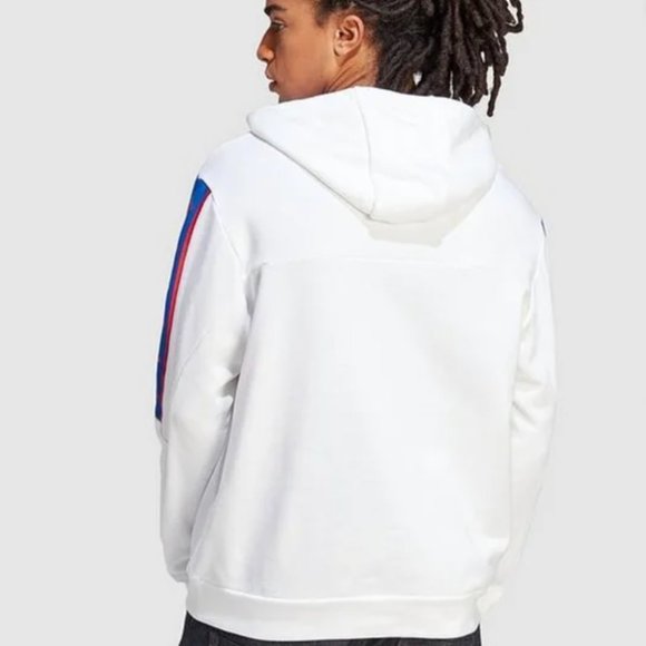 NWT Men's Adidas BrandLove Hoodie - SIZE XL - White - Picture 3 of 9